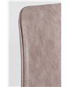 SILLA KYRA PU BEIGE VINT. ESTRUCT. NEGRO