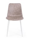 SILLA KYRA PU BEIGE VINT. ESTRUCT. BLANC