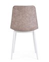 SILLA KYRA PU BEIGE VINT. ESTRUCT. BLANC