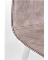 SILLA KYRA PU BEIGE VINT. ESTRUCT. BLANC