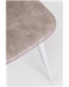 SILLA KYRA PU BEIGE VINT. ESTRUCT. BLANC