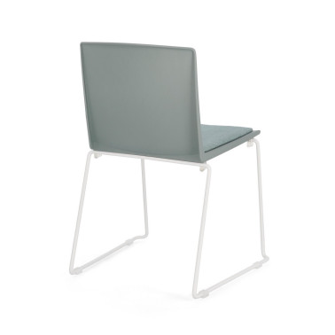 GIULIA CHAIR WHITE-SAGE GREEN