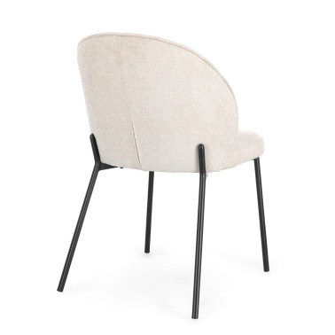 SILLA WENDY NEGRO-BEIGE