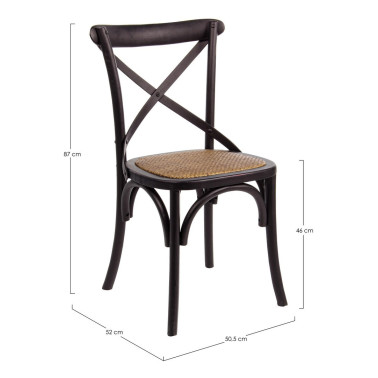 CROSS CHAIR BLACK