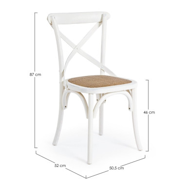 CROSS CHAIR WHITE