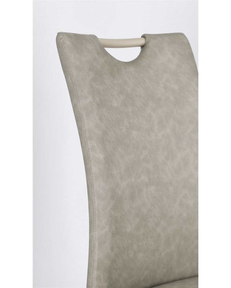 SILLA KENNETH PU GRIS PALOMA