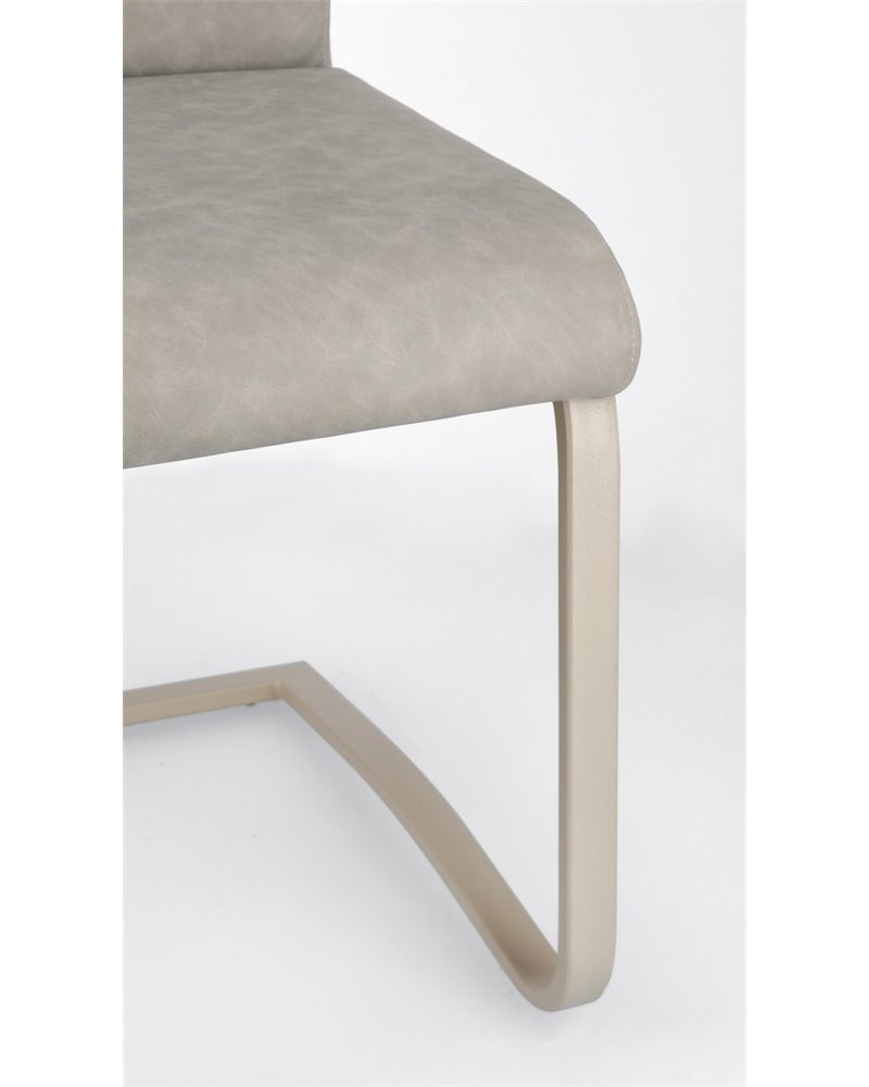 SILLA KENNETH PU GRIS PALOMA