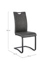 SILLA KEPLER PU ANTRACITA