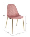 SILLA TERRY TERCIOPELO ROSA