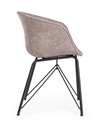 SILLA WARHOL PU BEIGE VINT. ESTRUCT. NEG