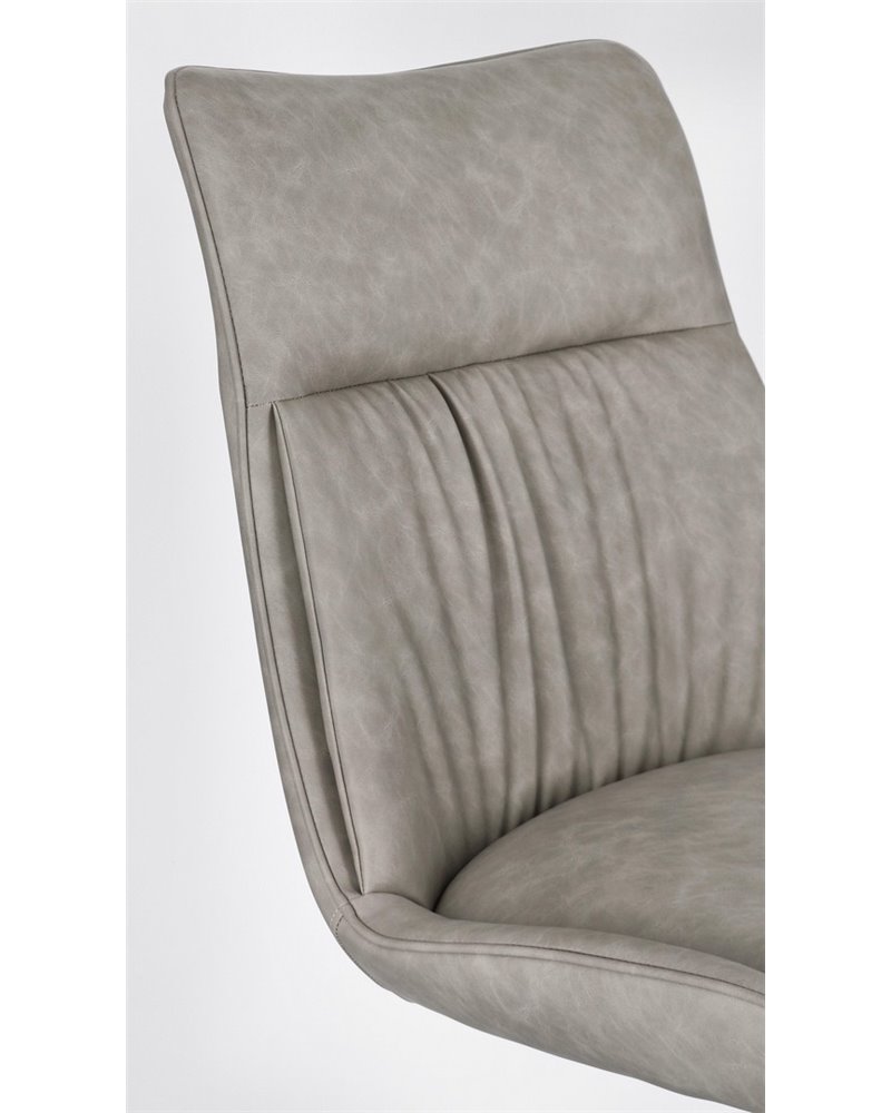 SILLA JORDAN PU GRIS PALOMA