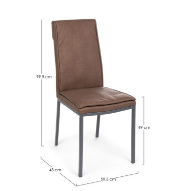 SOFIE PU TOBACCO CHAIR