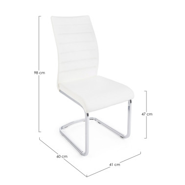 MYRA PU CHAIR WHITE