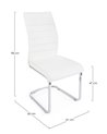 SILLA MYRA PU BLANCO