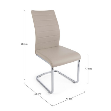 MYRA PU CAPPUCCINO CHAIR