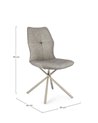 SILLA KEPLER PU GRIS PALOMA