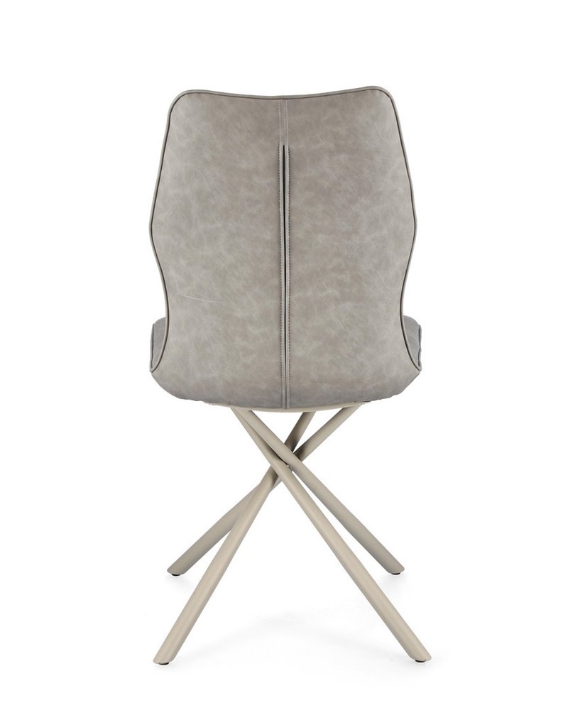 SILLA KEPLER PU GRIS PALOMA