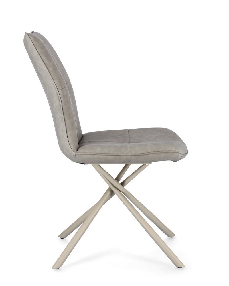 SILLA KEPLER PU GRIS PALOMA