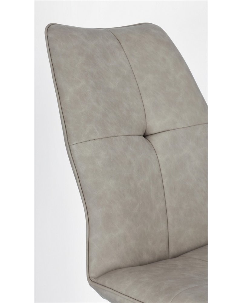 SILLA KEPLER PU GRIS PALOMA