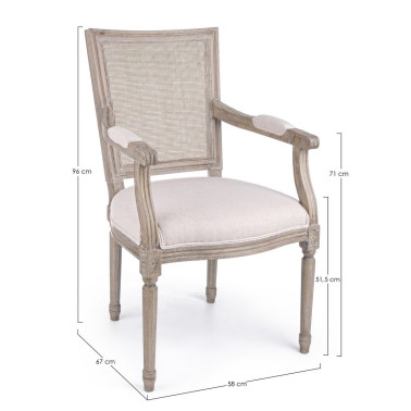 C-BR LILIANE BEIGE CHAIR