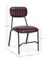 SILLA DEBBIE BORDEAUX VINTAGE