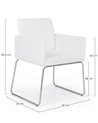 SILLA C-BR SIXTY PU BLANCO