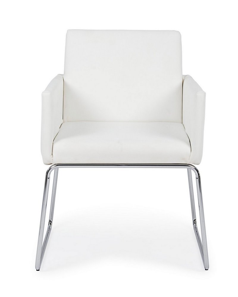 SILLA C-BR SIXTY PU BLANCO