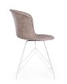 SILLA LOFT PU BEIGE VINT. ESTRUCT. BLANC