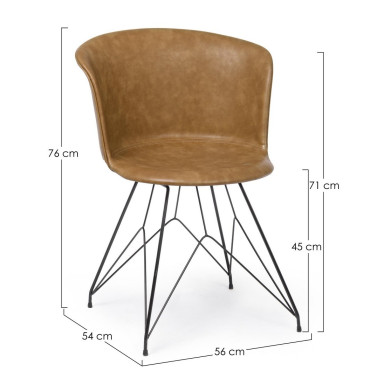 LOFT CHAIR PU VINTAGE LEATHER