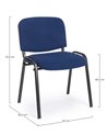 CONFERENCE CHAIR DARK BLUE