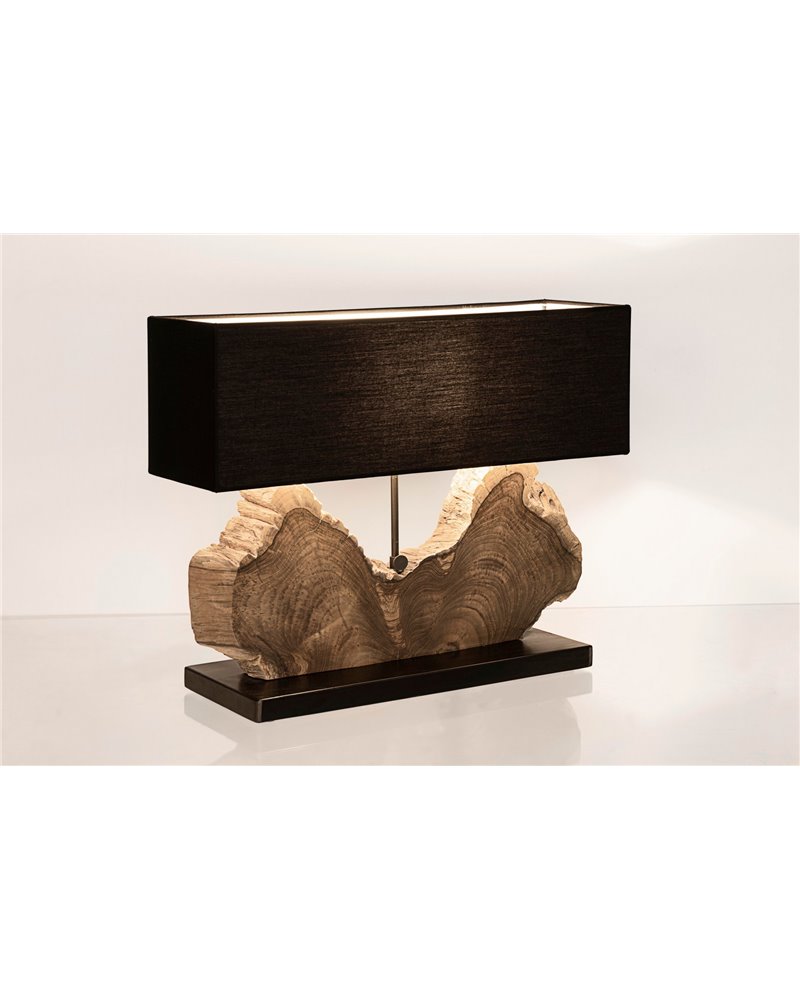 LAMPE DE TABLE NAGA NOIR H55