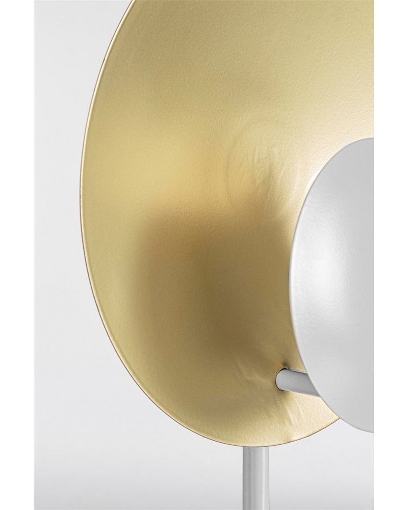 TABLE LAMP DESIGN WHITE-GOLD H