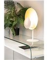 TABLE LAMP DESIGN WHITE-GOLD H