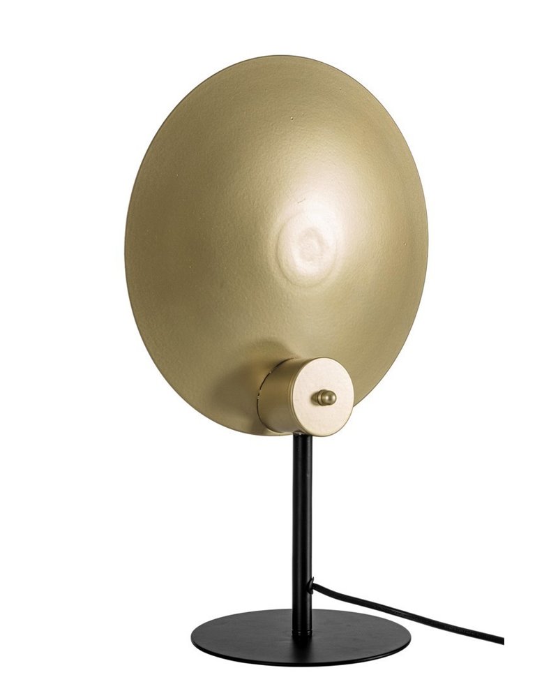 LAMPADA DA TAVOLO DESIGN NERO-ORO H4