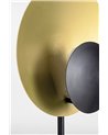 LAMPADA DA TAVOLO DESIGN NERO-ORO H4