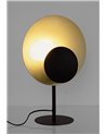 LAMPADA DA TAVOLO DESIGN NERO-ORO H4