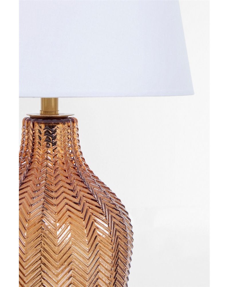 GLEAMING TABLE LAMP BROWN H62