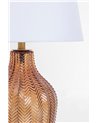 GLEAMING TABLE LAMP BROWN H62