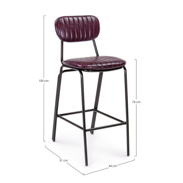 BAR STOOL DEBBIE BORDEAUX...