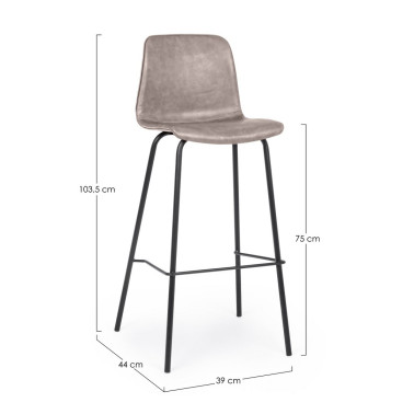 BAR STOOL KYRA PU BEIGE...