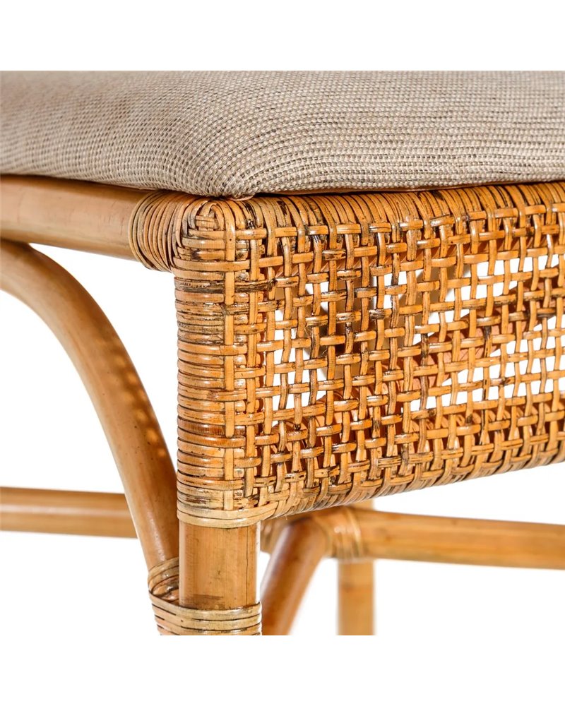 SILLA NATURAL RATTAN SALÓN 45 X 57 X 85 CM REF.105480