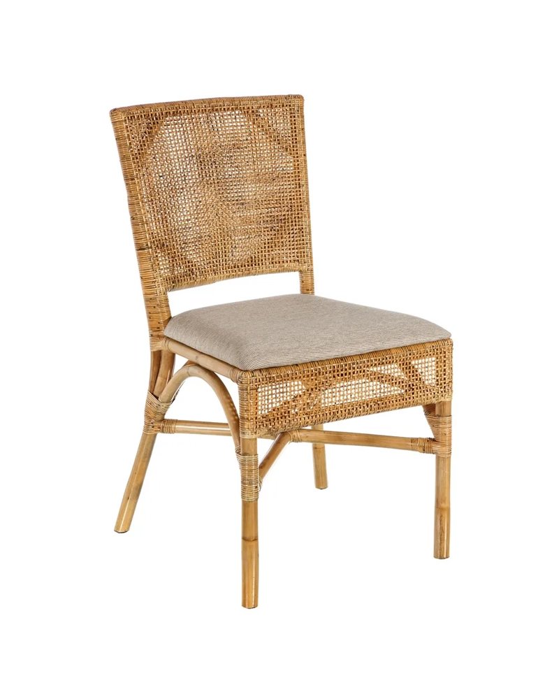 SILLA NATURAL RATTAN SALÓN 45 X 57 X 85 CM REF.105480