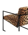 SILLÓN ANIMAL PRINT TEJIDO-METAL SALÓN 65 X 85 X 73 CM REF.608336