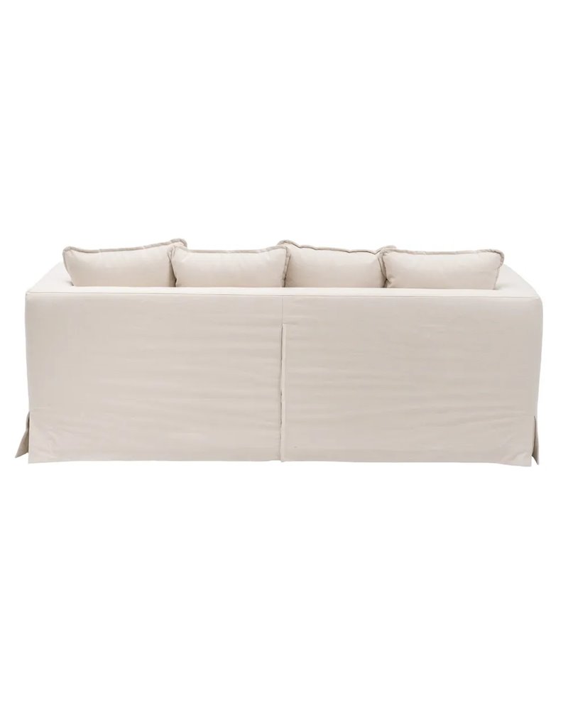 SOFÁ 3 PLAZAS BEIGE TEJIDO SALÓN 209 X 107 X 92 CM REF.608166