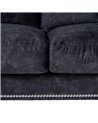 SOFÁ 3 PLAZAS GRIS OSCURO TEJIDO SALÓN 228 X 97 X 100 CM REF.605170