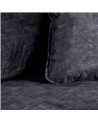 SOFÁ 3 PLAZAS GRIS OSCURO TEJIDO SALÓN 230 X 93 X 97 CM REF.605162