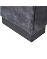 SOFÁ 3 PLAZAS GRIS OSCURO TEJIDO SALÓN 230 X 93 X 97 CM REF.605162