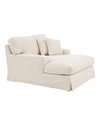 SOFÁ CHAISE LONGUE BEIGE TEJIDO SALÓN 122 X 155 X 93 CM REF.603251