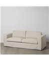 SOFÁ CHAISE LONGUE BEIGE TEJIDO SALÓN 253 X 160 X 93 CM REF.611006