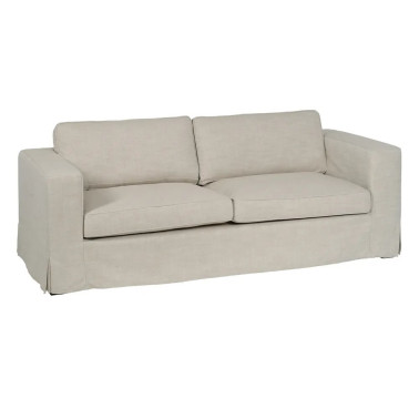 SOFÁ CHAISE LONGUE BEIGE TEJIDO SALÓN 253 X 160 X 93 CM REF.611006